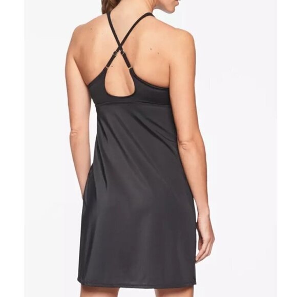 NWT Athleta Ibiza Geo High High Neck Swim Dress, Size 34 B/C - Picture 2 of 9
